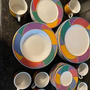 Vintage 90’s Misono Rhythm 8723 Dinnerware For 8